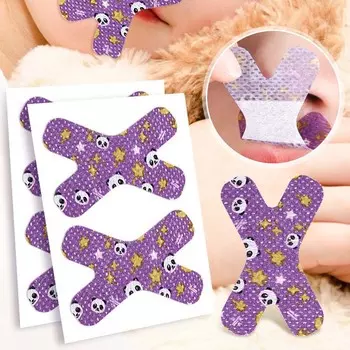 30Pcs/set Stop Snoring Mouth Breathing Patch Shut Up Stickers Sleep Closed-mouth Stickers Kids фиолетовый