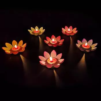 30шт Diy романтический цветок лотоса свет воды фон для фестиваля партии декор