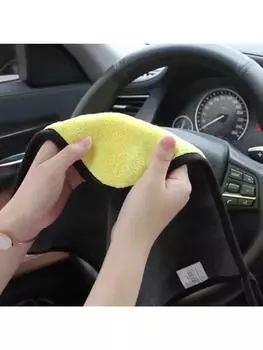 30x30/40/60 см Полотенце из микрофибры для мытья автомобиля Салфетка для сушки автомобиля Ткань для ухода за автомобилем Детейлинг Полотенце для мытья автомобиля Coral Fleece