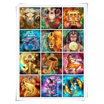 30X30CM 5D Diy Алмазная картина Мультфильм Созвездие Вышивка Крестом Домашний Декор Ручная работа 1