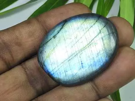30X38MM Multi Fire Labradorite Oval Cabochon Loose Natural Gemstone 81Cts. SK-3941