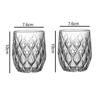 310ml/360ml Premium Wine Glass Exquisite Water Bottle Transparent Whiskey Foreign Wine Glasses Household Drinkware Beverage Cup 2pcs