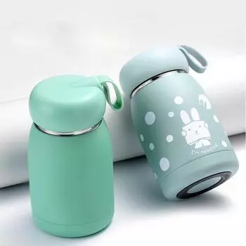 320ml Portable Coffee Thermos In-Car Tea Mug Cute Water Bottle Stainless Steel Insulation Cup Vacuum Flasks Travel Drink Tumbler