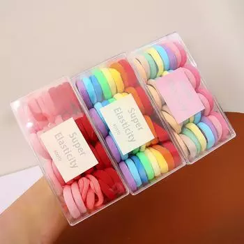 32 шт./кор., популярная модная эластичная красочная повязка для волос для девочек, аксессуары для украшений для волос коричневый