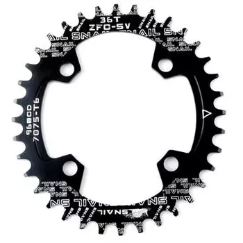 32T/34T/36T/38T 104BCD Овальная Звезда Narrow Wide для MTB велосипеда 36 чёрный