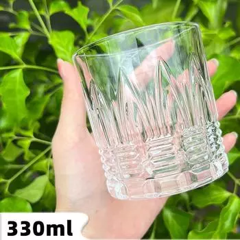 330ml Whiskey Glass Drinking Foreign Wine Cup Transparent Glasses Cocktail Cups Water Bottle Drinkware Coffee Mug Elegant Glass 330ml