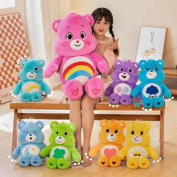 33/45 см плюшевые игрушки Care Bears, аниме-мультфильмы, плюшевые куклы, мягкие игрушки-подушки для детей, подарки на день рождения, Рождество 33cm