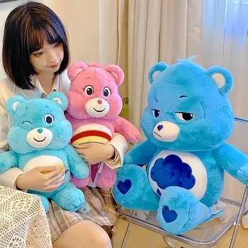 33-45 см плюшевые медведи Care Bears Kawaii Rainbow Bear плюшевые игрушки милый аниме плюшевый мишка мягкая кукла игрушка декор комнаты подарок на день рождения 33cm
