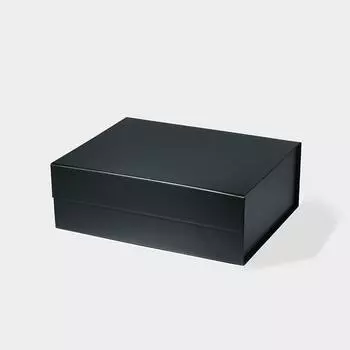 33x25,5x11,5 см | 13x10x4,52 дюйма Популярная глубокая черно-белая роскошная жесткая подарочная коробка с магнитным замком формата A4 33x25.5x11.5cm