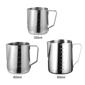 350/600/900 мл молочный питчер Sharp Mouth Coffee Milk Frotting Pitcher Jug Barista Frother Pitcher for Latte Art Coffee Accessories