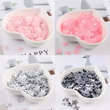 350 Pcs Flat 10mm Flower DIY Craft Resin Bead Sewing Paillette Sequins Handmade