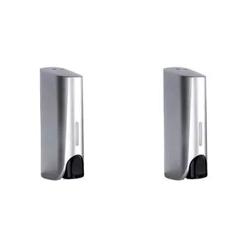 350ML Shower and Lotion Dispenser Versatile for Bathroom Washroom (Silver a head
