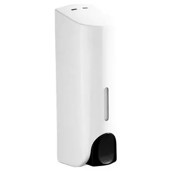 350ML Shower and Lotion Dispenser Versatile for Bathroom Washroom (White a head)