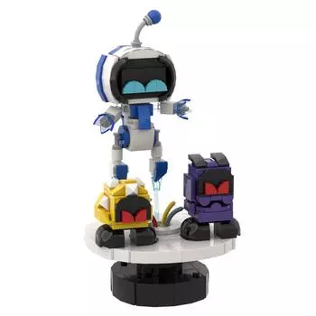 356 шт. MOC Astro Bot сцены строительные блоки астрономия вселенная приключенческая игра спасение охота за сокровищами робот кирпичи детская игрушка подарок украшение белый