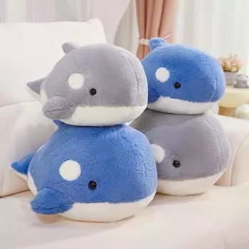 35/45 см имитация касатки плюшевые игрушки плюшевая кукла Orcinus Orca Fish акула мультфильм мягкая подушка для сна дети девочки детские подарки 35cm серый