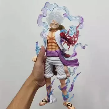 35 см One Piece Gear 5 Ника Луффи аниме фигурка Бог Солнца ПВХ фигурка коллекция модель игрушки подарок 35cm-No Box белый