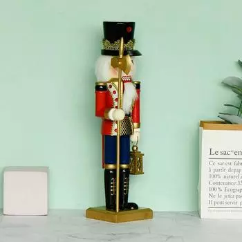 35 см Щелкунчик Рождественский декор Деревянные рождественские украшения Фигурки Щелкунчика Рождественские праздничные коллекционные для дома