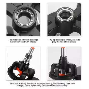 35MM Hinge Drilling Clamp Woodworking Drilling Guide Locator Pin Clamp Door Cabinet Cabinet Hole Opener Hidden Hinge Clamp