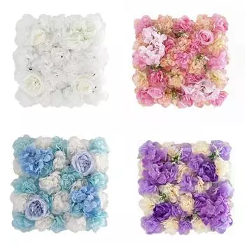 35x35 см Цветочная стена Свадебный душ DIY Искусственный цветок светло-фиолетовый