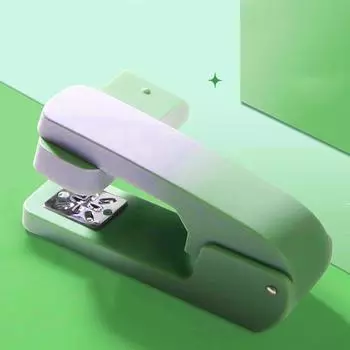 360 Degree Rotary Desktop Stapler Effortless Paper Stapling Machine Gradient Color Stapler School