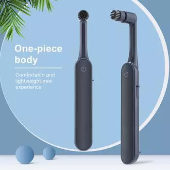 360 Degree Rotation Electric Sonic Toothbrush for Adult 2 Cleaning Modes High Quality Rechargeable Waterproof Smart Timer чёрный
