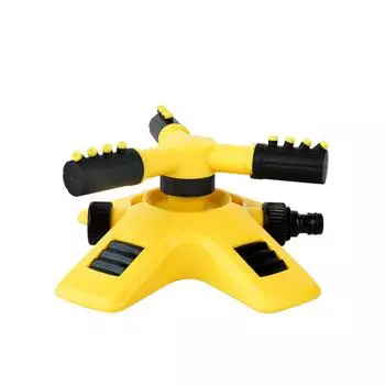 360 Degrees Automatic Rotating Sprinkler Three Prong Irrigation Lawn Sprinkler Garden Sprinkler