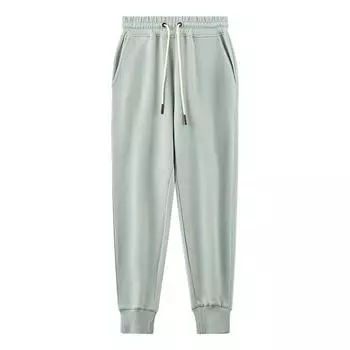 360G Тяжелые мужские и женские спортивные штаны Morandi Haze Mint Blue Green Small Feet из чистого хлопка S