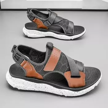 36-46 Summer Parent Child Shoes Mens Sandals Designer Wading Beach Shoes Boy Tnis Masculino Casual Outdoor Luxus Free Shipping 36 чёрный