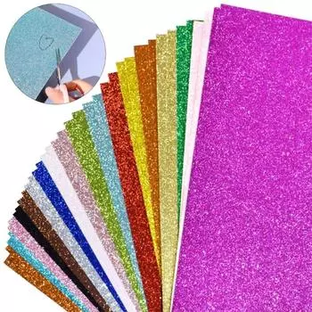 36 шт. блестящая бумага DIY Craft Gold Powder Handmade Paper для скрапбукинга Складная бумага Свадебные принадлежности для вечеринок