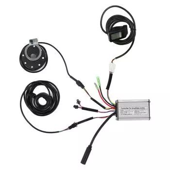 36V48V 250W 15A бесщеточный велосипедный двигатель квадратной формы контроллер комплект с ЖК-панелью 4 130X Thumb
