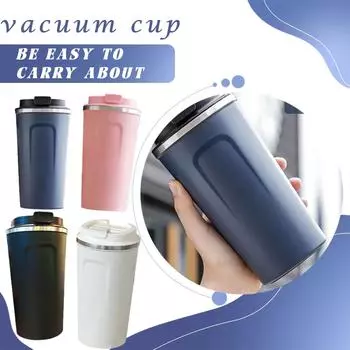 380 мл/510 мл чашка для кофе из нержавеющей стали дорожная термокружка герметичная бутылка кружка для чая кофе термос изолированные чашки One Size чёрный