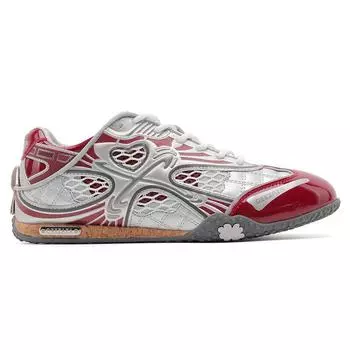 3857 red four-leaf clover limited to male and female couples Guochao niche design low-top casual board shoes 36-Sneaker size