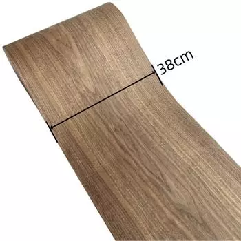 38*270 см/14,9*106 Натуральный шпон черного ореха Crown Wood Grain для реставрации мебельных столешниц Панели шпонированные орехом 19x250cm&1PCS
