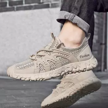 38-44 Summer Trend Youth Outdoor Low Top Large Size Mesh Shoes Breathable Casual Sports Men s Shoes 38