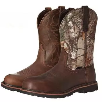 38-48 Men s Classic Retro Style Riding Boots Black Brown Embossed Leather Embroidery Mid-Calf Boots Men Western Cowboy Shoes 38