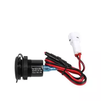 3.0 Quick Charger Dual USB Power Connector Socket For Yamaha Tenere 700 Rally