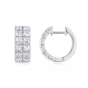 3.0Mm Серьги Муассанит S925 Серебряные серьги-гвоздики Ювелирные изделия
