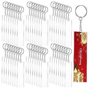 3,1*0,75*0,08 дюйма акриловые заготовки для ключей для проектов DIY