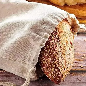 3/1 шт. льняные мешки для хлеба, большая вместимость, мешки для хранения хлеба с завязками, моющиеся многоразовые мешки для хлеба, органайзер для выпечки и багетов