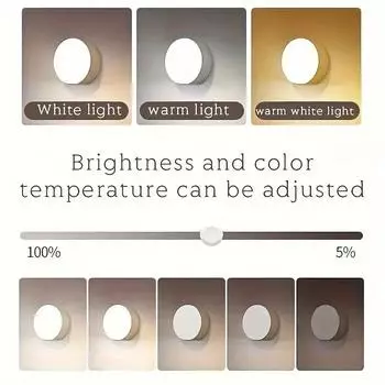 3/1pcs Cabinet Lights LED Night Light USB Push Button Wall Mount Lamp for Closet BedsideBathroom Stairs Cabinet Bedroom Kitchen