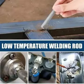 3/30Pcs Low Temperature Easy Melt Welding Rods for Copper Iron Stainless Steel Soldering Aluminum Repairing Holes Weld Bars Kits 3PCS