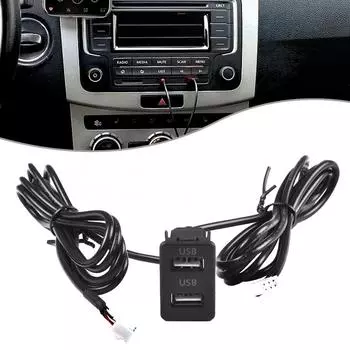3.4*2.2см USB-разъем 4pin+6pin прямая установка
