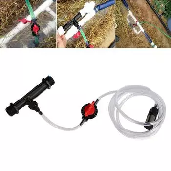 3/4 Garden Irrigation Device Fertilizer Injector Switch Water Tube Set