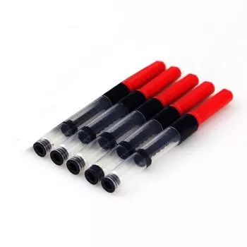 3.4mm Plastic Pump Fountain Pen Cartridges Ink Absorber Fountain Pen Converter Ink Suction Device 5pcs