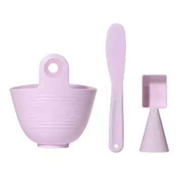 3/4Pcs Mixing Stick Silicone Face Mask Mixing Bowl Set DIY Soft Mask Bowl Brushes Face Care Portable Facial Mask Tools Kit Women