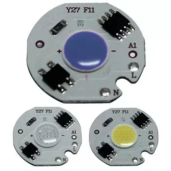 3/5/7/10W AC 200-240V Светодиодный прожектор Прожектор COB Chip Light Lamp Beads Panel 5W белый
