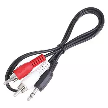 3,5-миллиметровый разъем Mini Plugto 2 RCA Мужской стерео аудиокабель для динамика Ohono