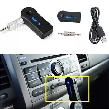 3,5-миллиметровый разъем USB Bluetooth-совместимый Aux беспроводной автомобильный аудиоприемник для музыки