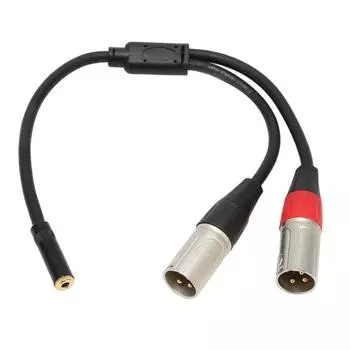 3,5 мм 1 8 к XLR микрофонный кабель профессиональный сбалансированный двойной XLR штекер к 3,5 мм гнездо стерео кабель
