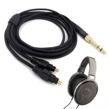3,5 мм / 6,35 мм штекер аудиокабель Замена аудиокабеля для Sennheiser-HD580 HD600 HD650 HD660S Наушники